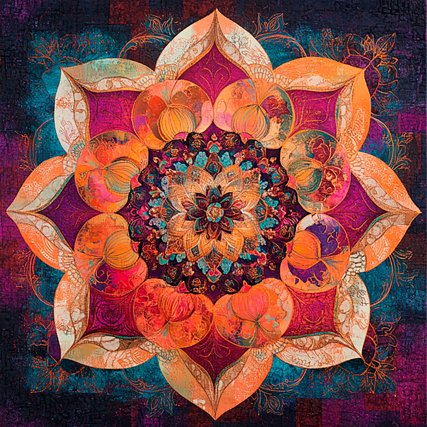 Color vortex: mandalas for meditation and relaxation - Digital Artwork 5