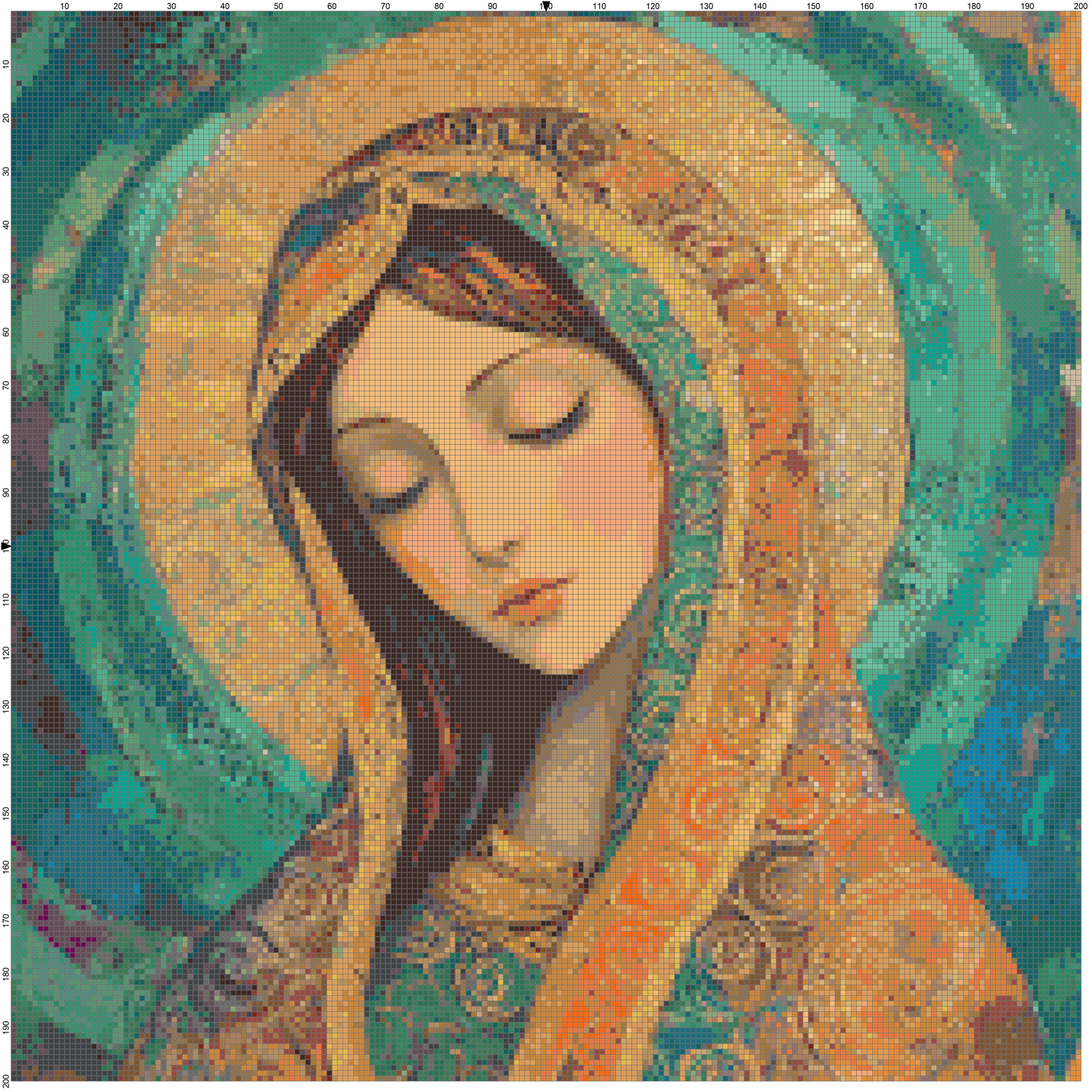 Graceful Light: Virgin Mary Cross Stitch Patterns - Book 1