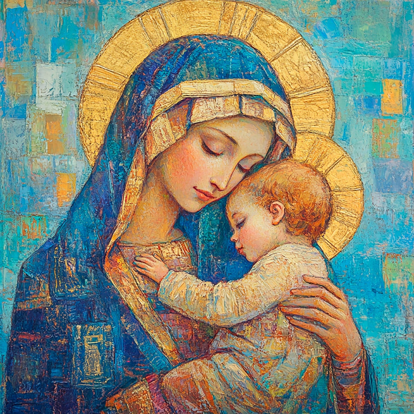 Graceful Light: Virgin Mary bringing spiritual comfort to your home: Digital artwork - Image 10