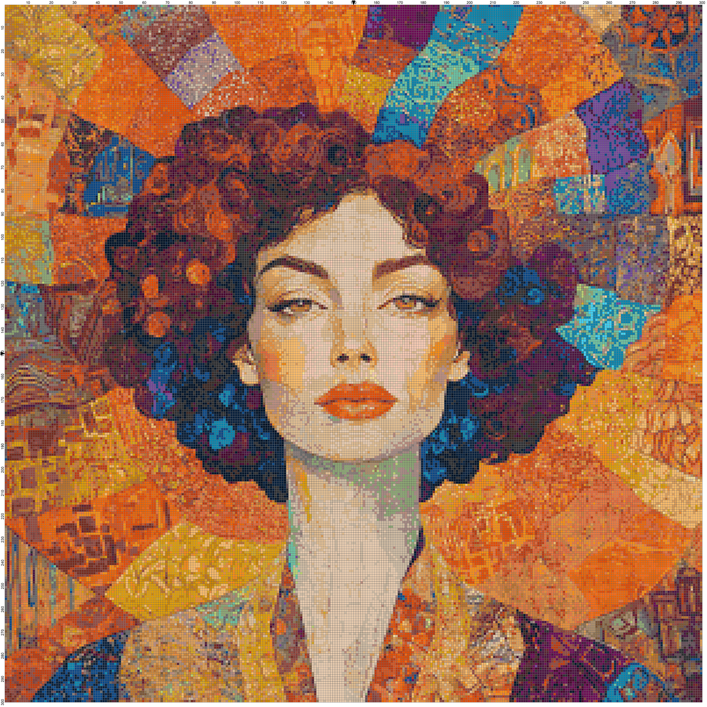 Color Ecstasy: Portrait Cross Stitch Patterns - Book 4