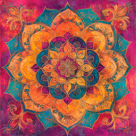 Color vortex: mandalas for meditation and relaxation - Digital Artwork 12