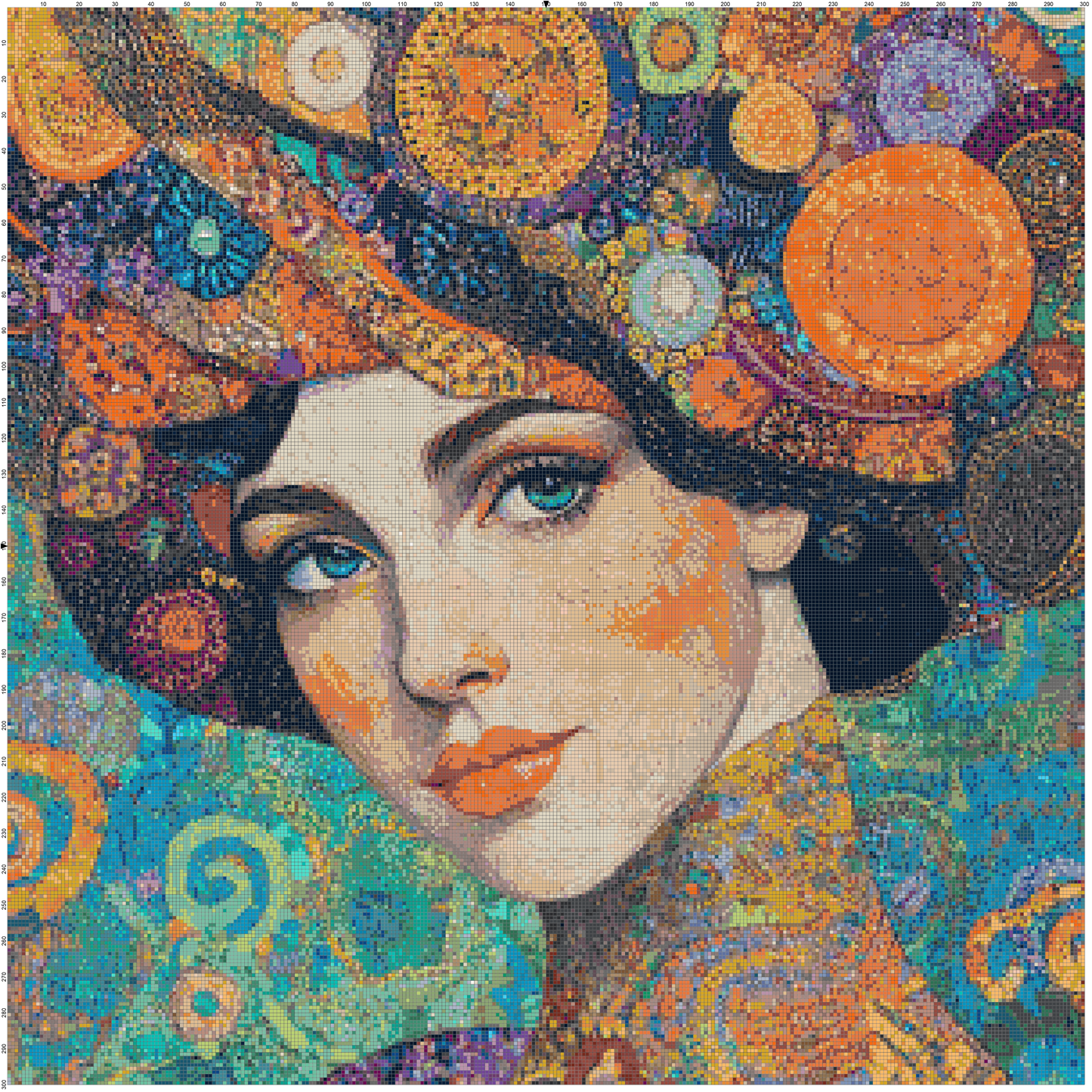 Color Ecstasy: Portrait Cross Stitch Patterns - Book 4