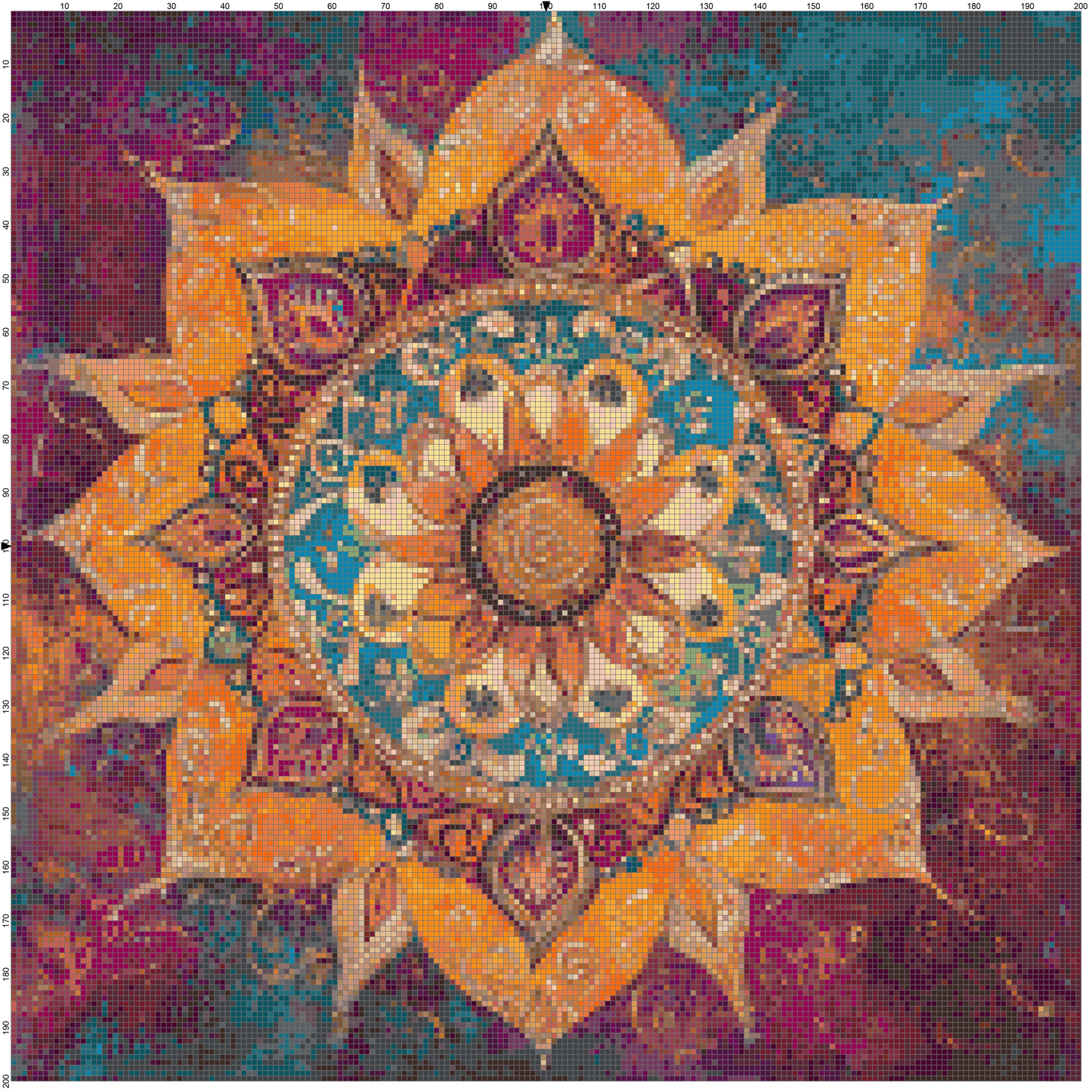 Color Vortex: Mandala Cross Stitch Patterns - Book 4