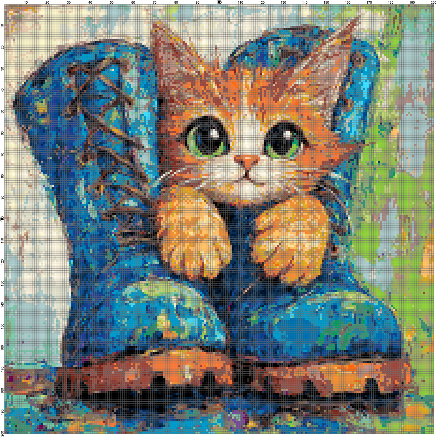Kitten Magic: Cross Stitch Patterns - Book 9