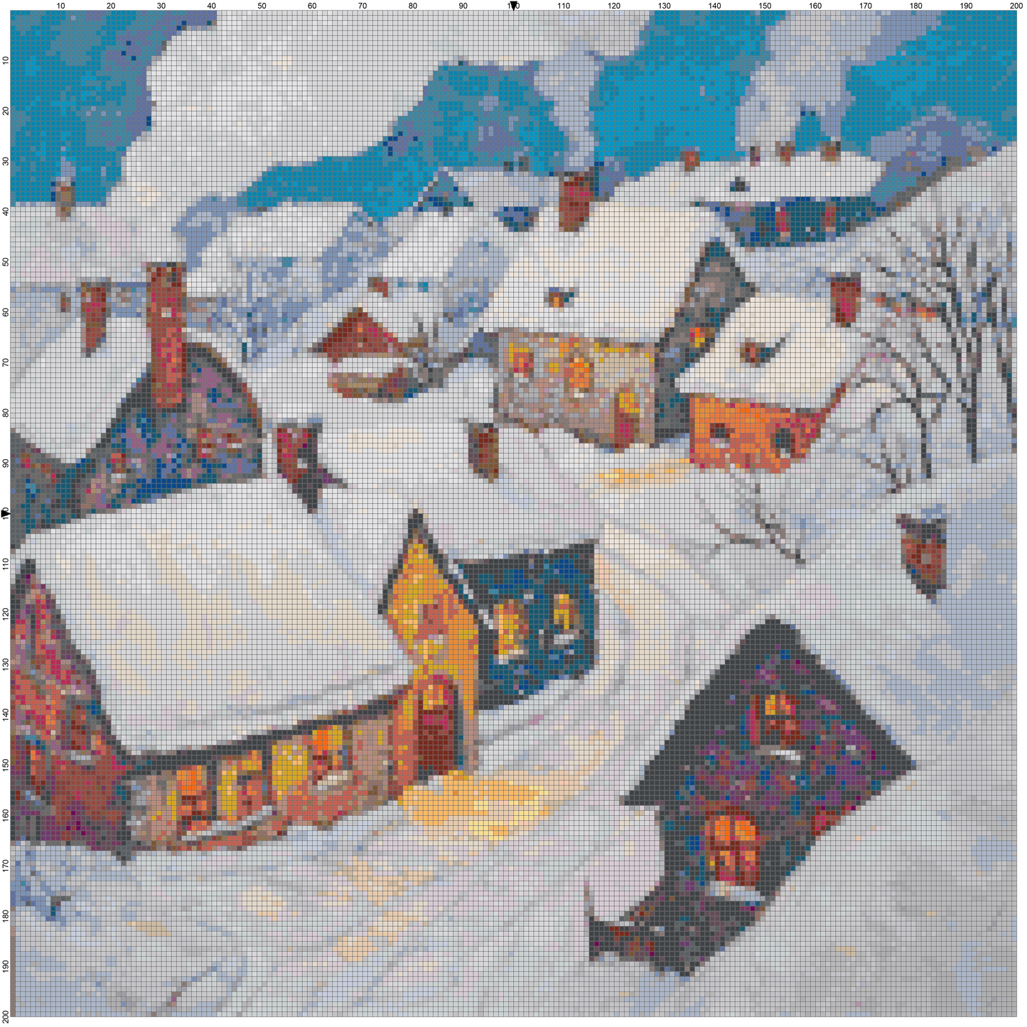 Post-Impressionist Landscapes: Cross Stitch Patterns - Book 9