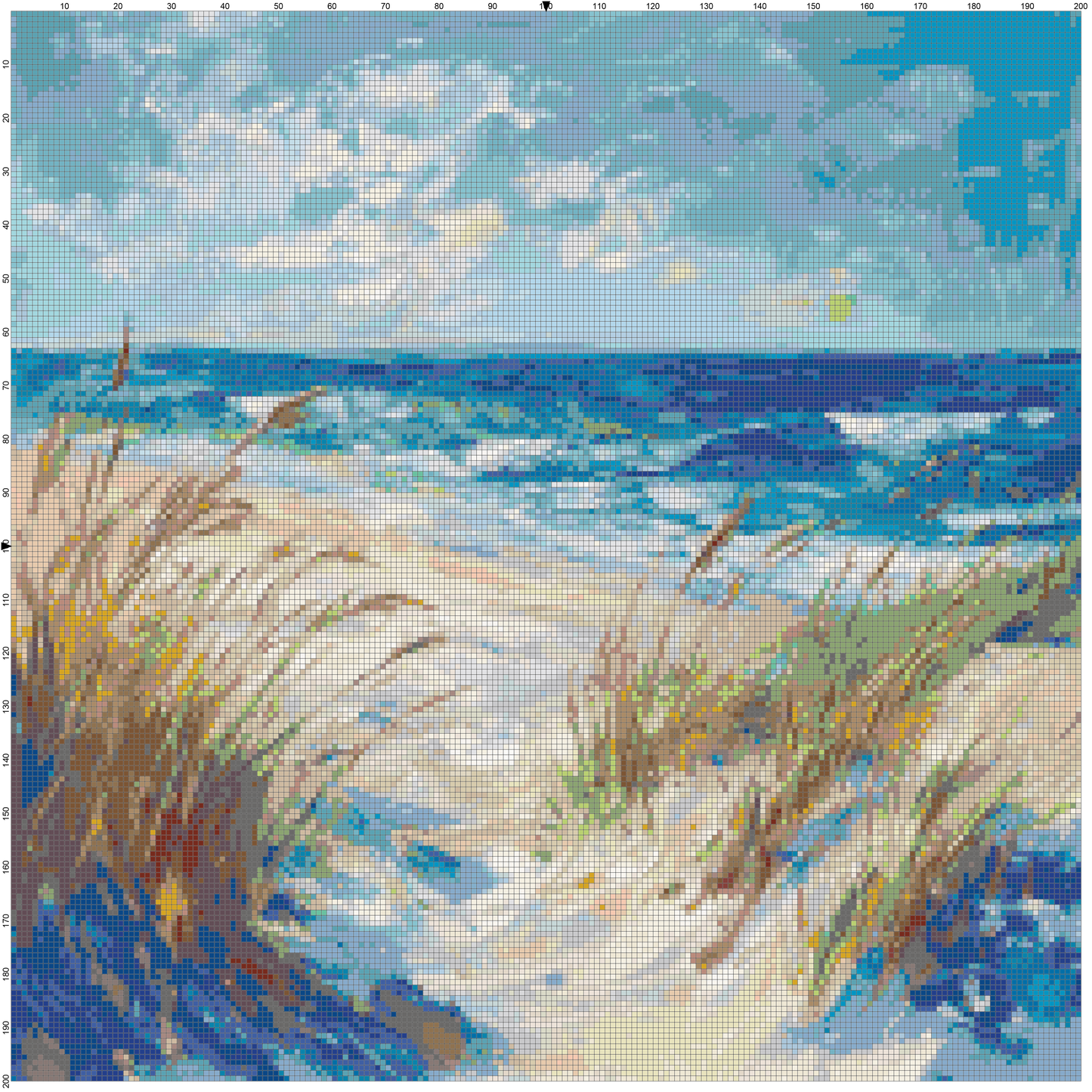 Post-Impressionist Landscapes: Cross Stitch Patterns - Book 12