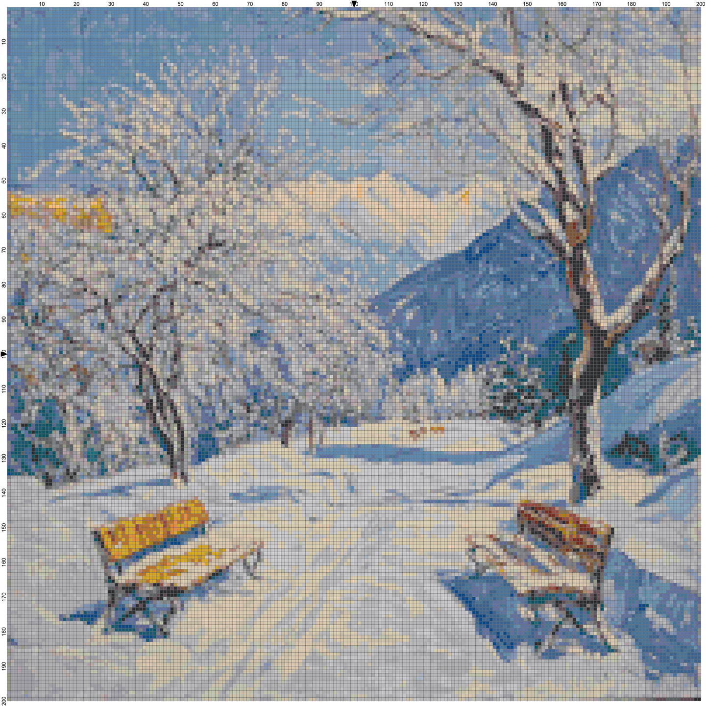 Post-Impressionist Landscapes: Cross Stitch Patterns - Book 18