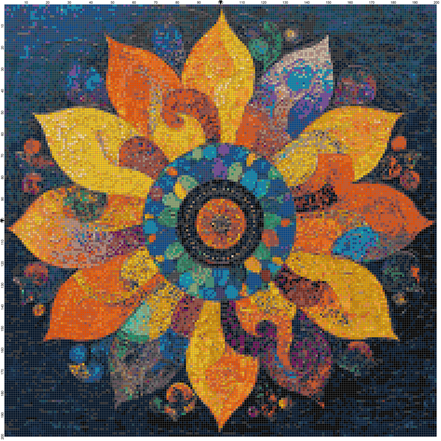 Color Vortex: Mandala Cross Stitch Patterns - Book 1