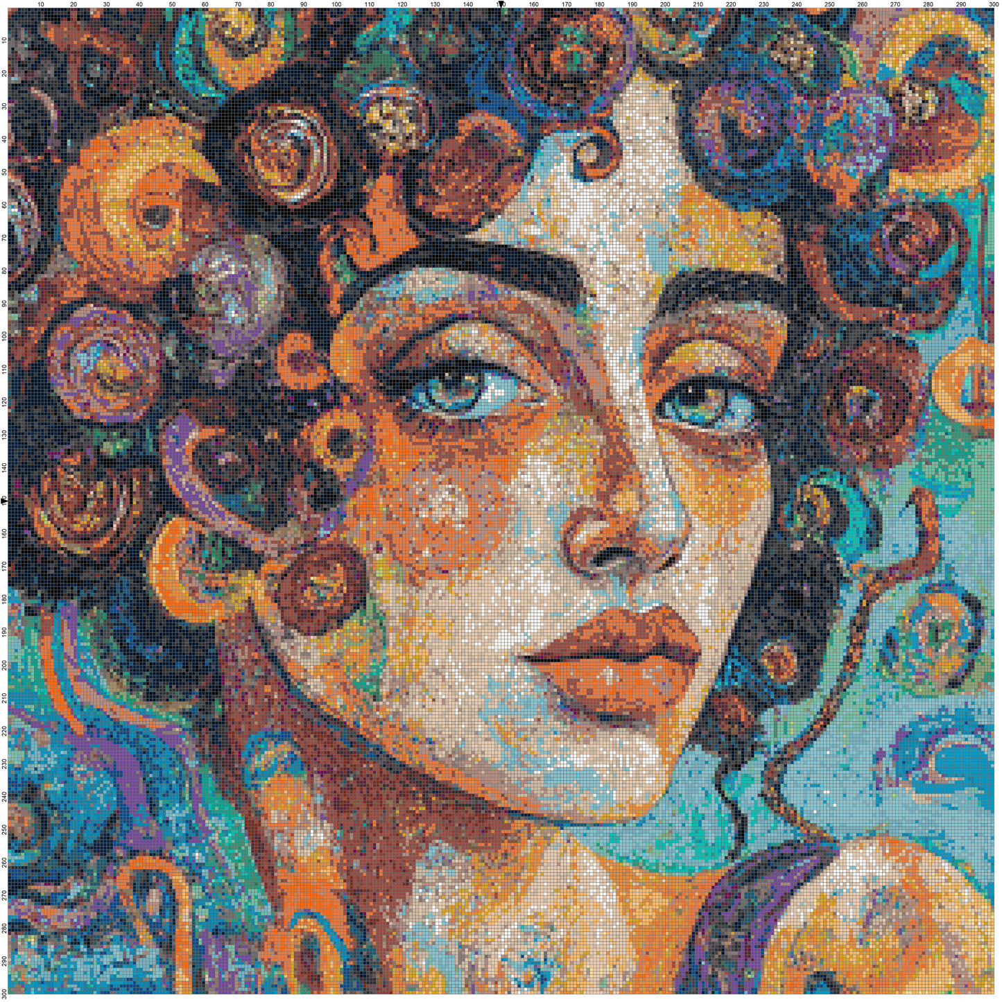 Color Ecstasy: Portrait Cross Stitch Patterns - Book 5