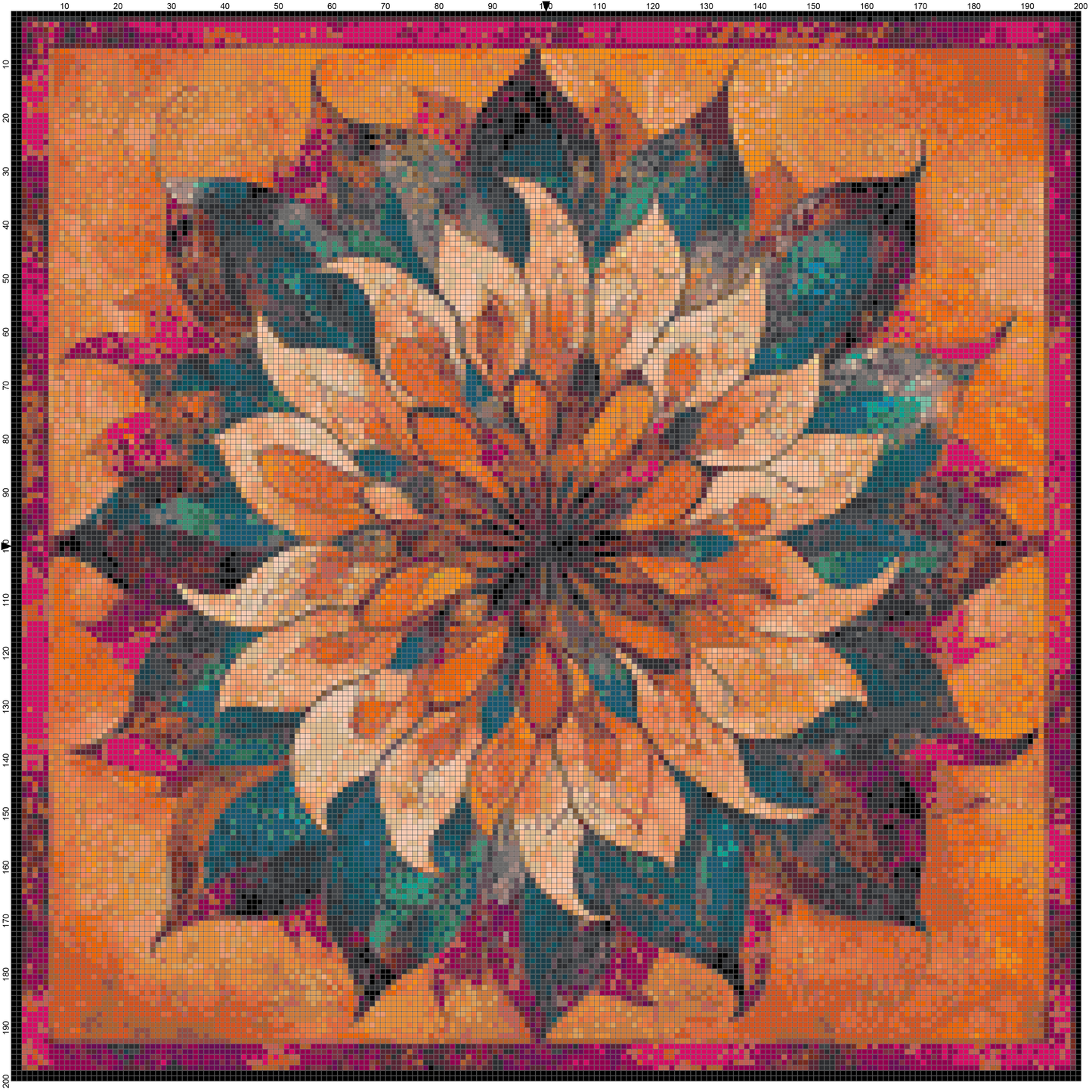 Color Vortex: Mandala Cross Stitch Patterns - Book 5