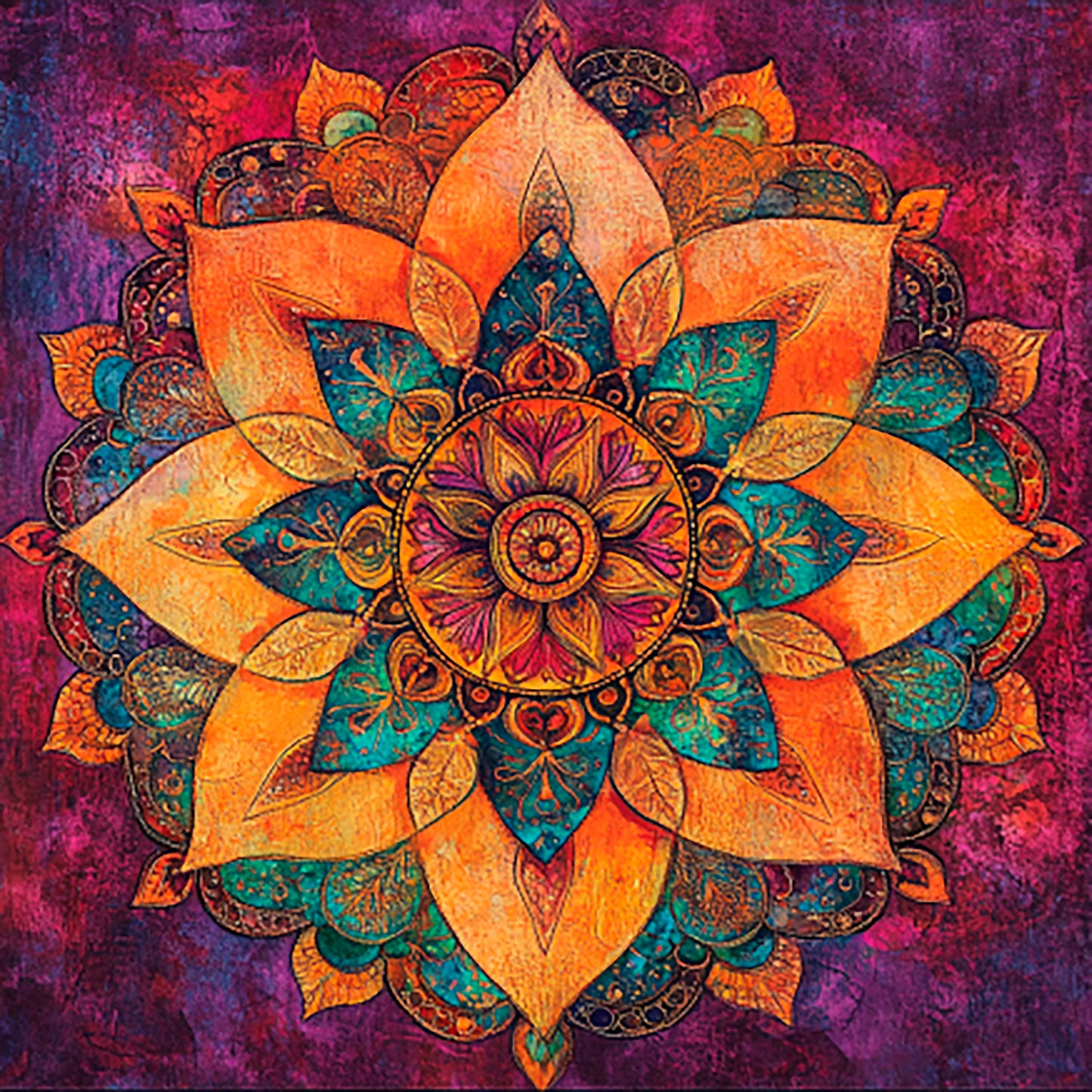 Color vortex: mandalas for meditation and relaxation - Digital Artwork 23