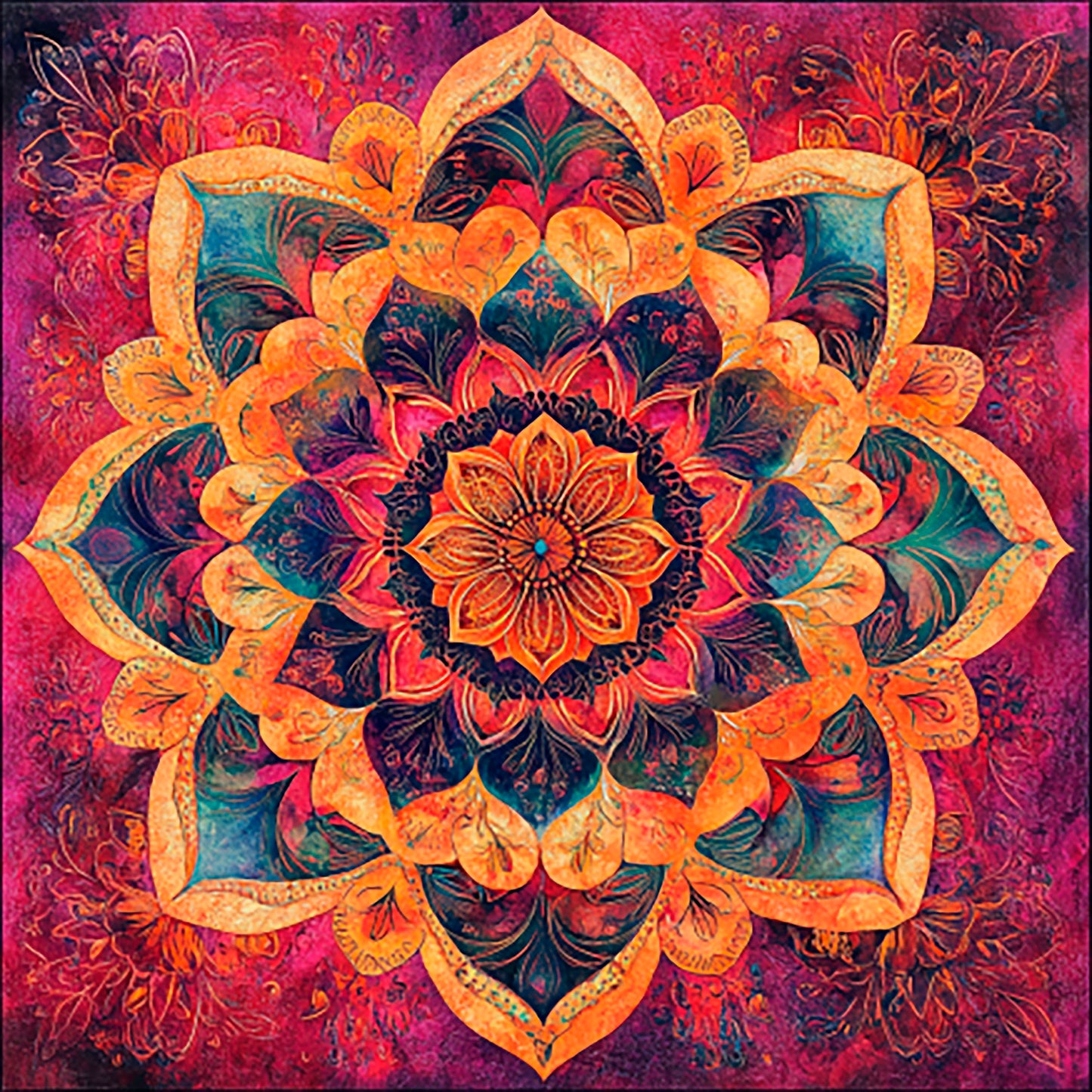 Color vortex: mandalas for meditation and relaxation - Digital Artwork 24
