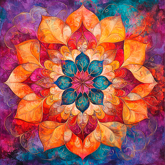 Color vortex: mandalas for meditation and relaxation - Digital Artwork 25