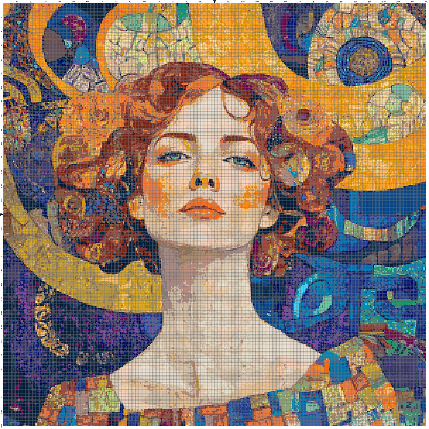 Color Ecstasy: Portrait Cross Stitch Patterns - Book 1