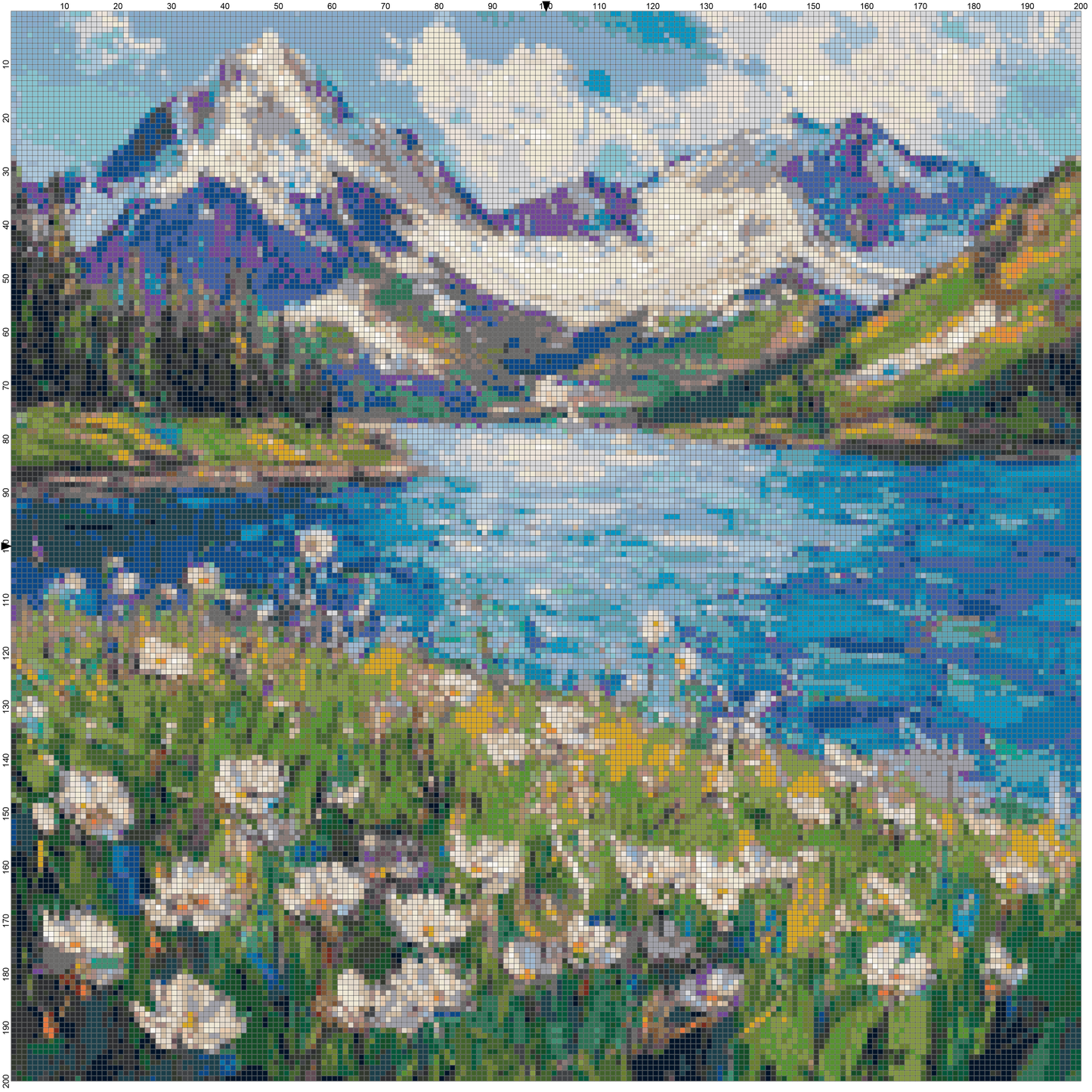 Post-Impressionist Landscapes: Cross Stitch Patterns - Book 22