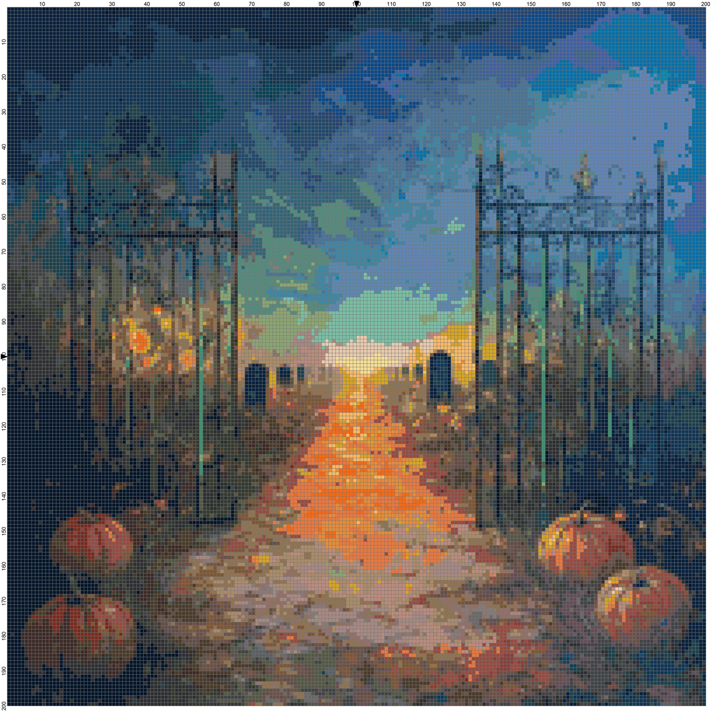 Magic Halloween: Cross Stitch Patterns - Book 14