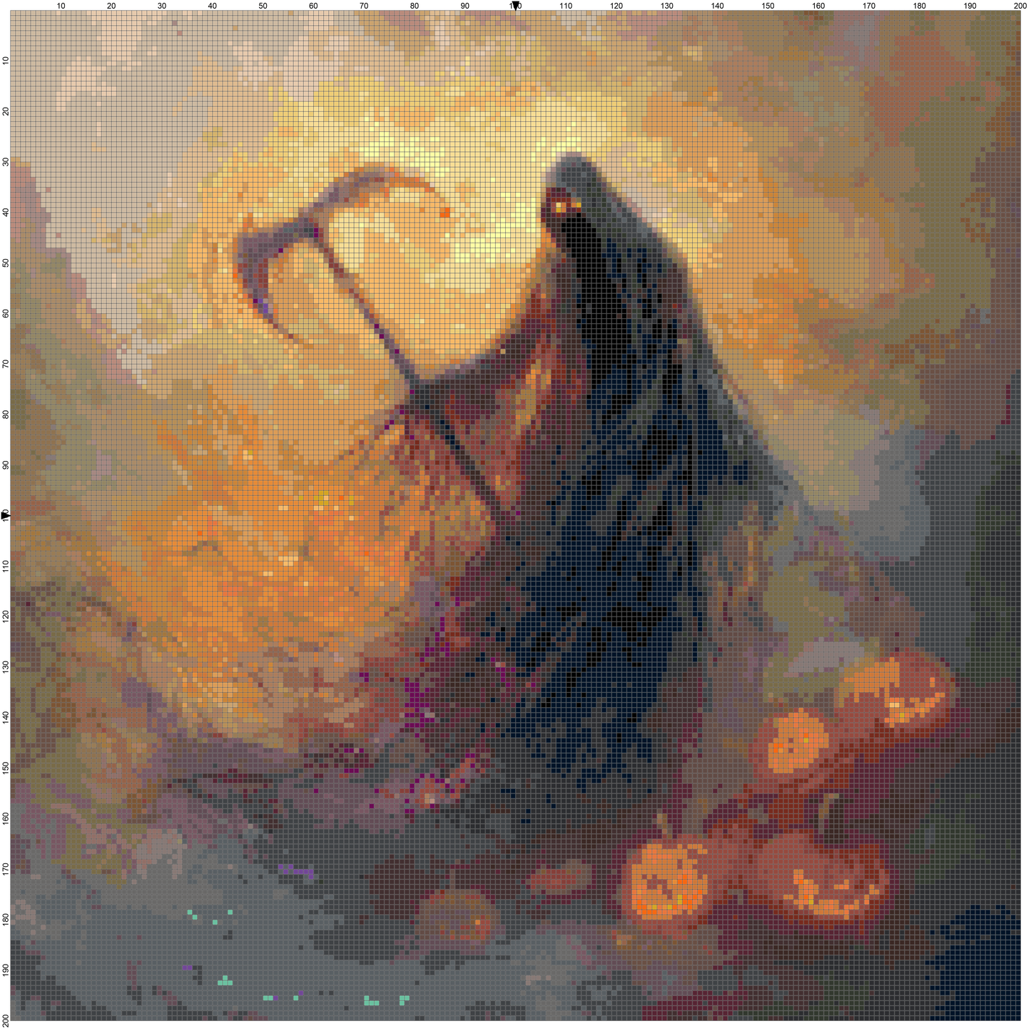 Magic Halloween: Cross Stitch Patterns - Book 13