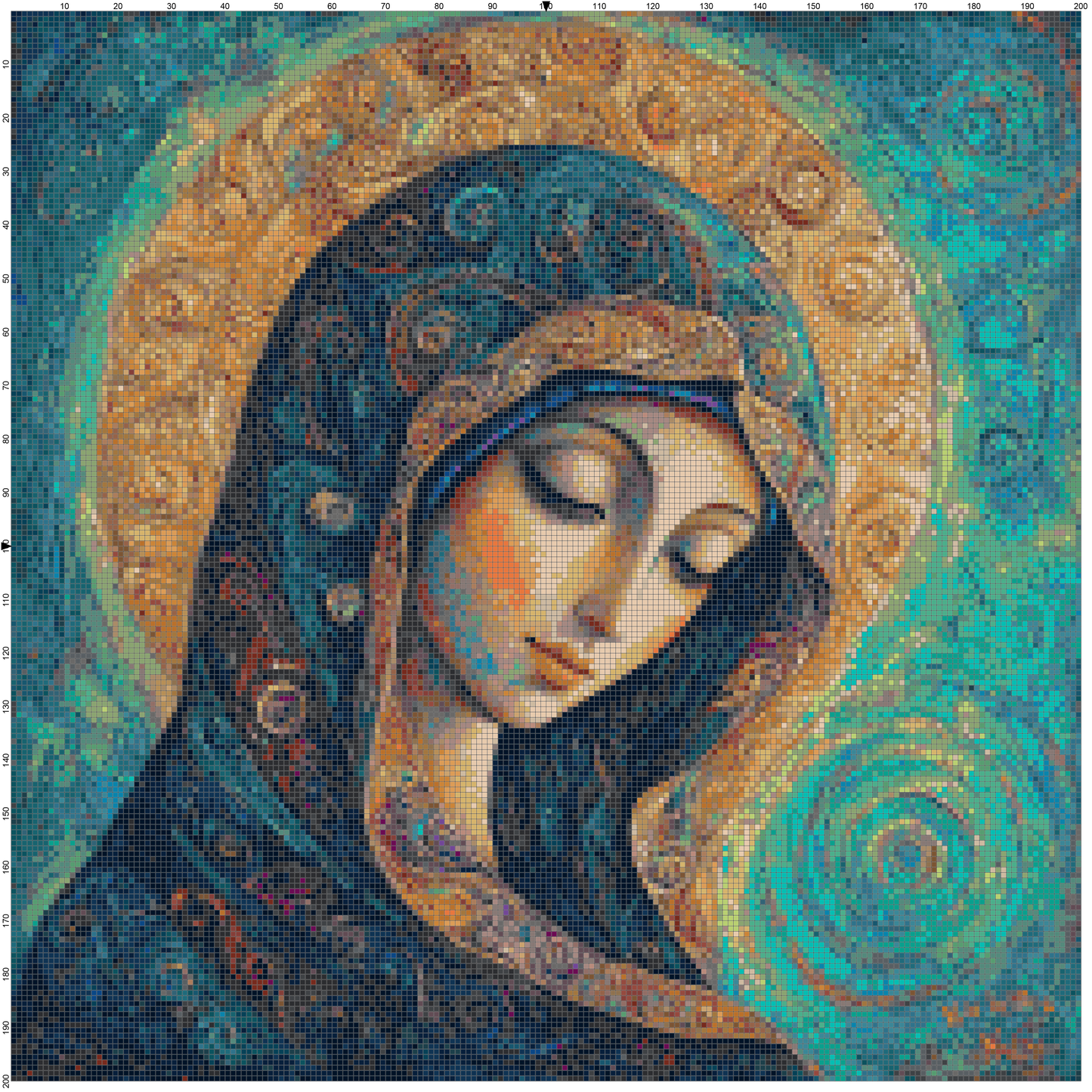 Graceful Light: Virgin Mary Cross Stitch Patterns - Book 2