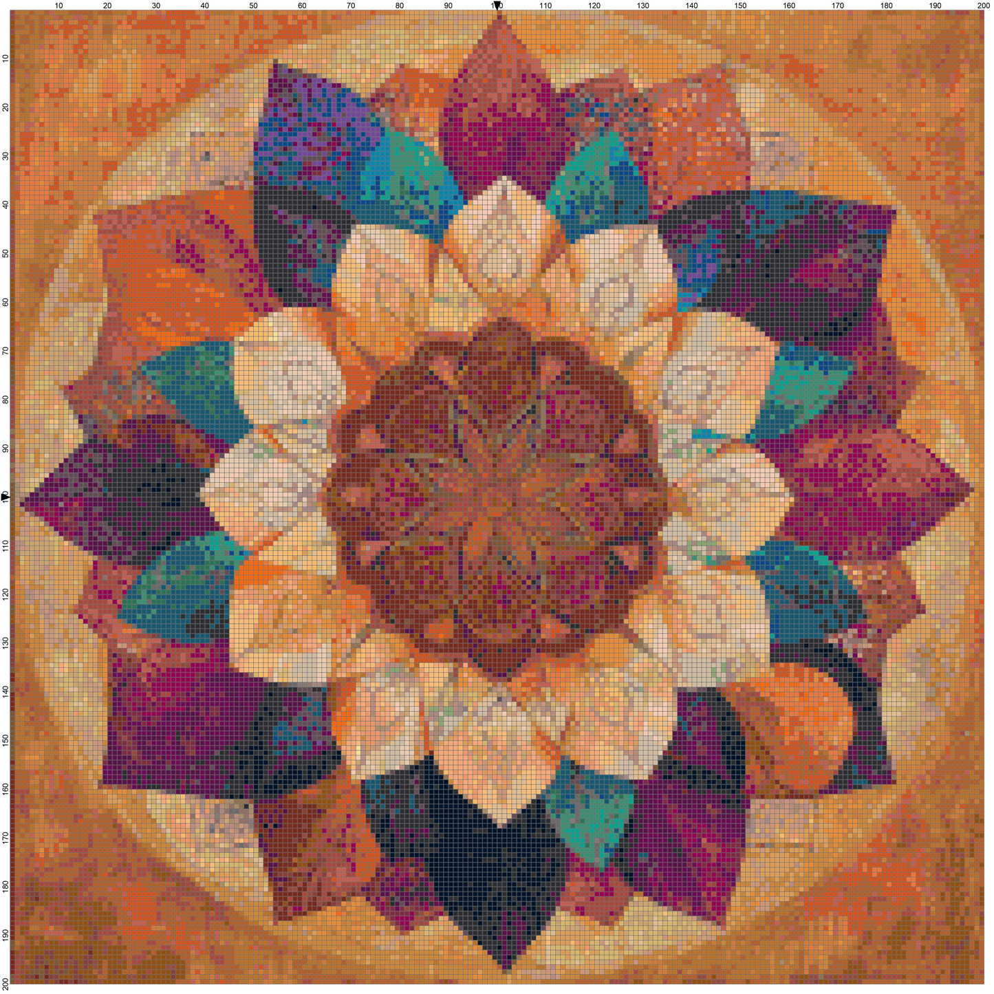 Color Vortex: Mandala Cross Stitch Patterns - Book 4