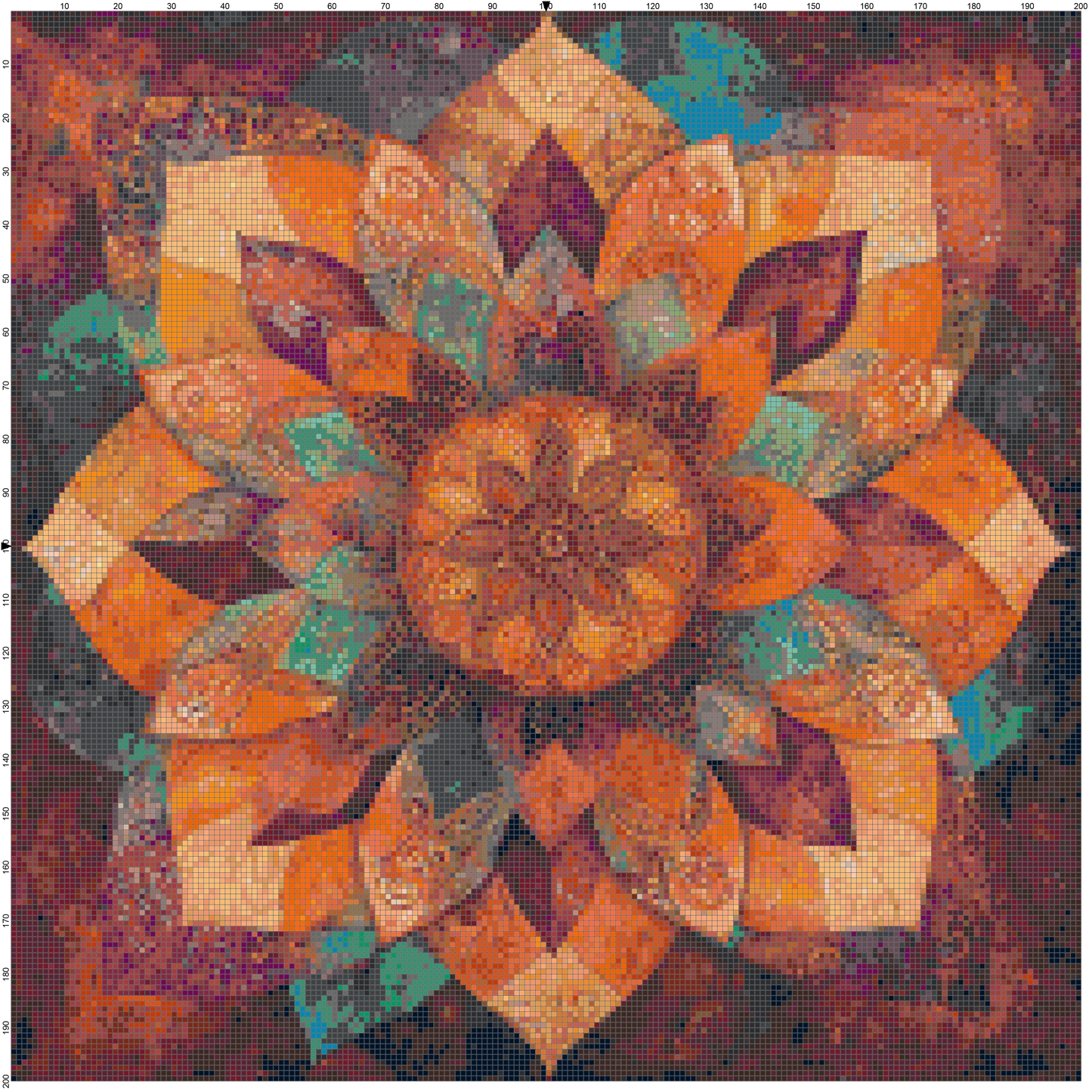 Color Vortex: Mandala Cross Stitch Patterns - Book 2