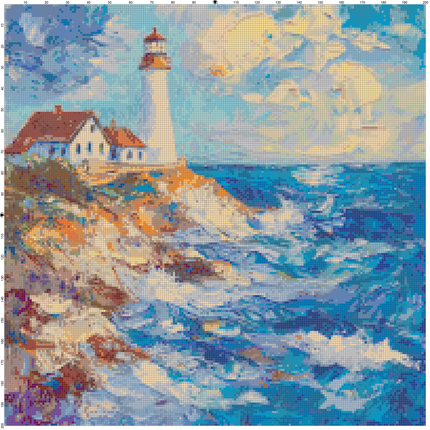 Post-Impressionist Landscapes: Cross Stitch Patterns - Book 18