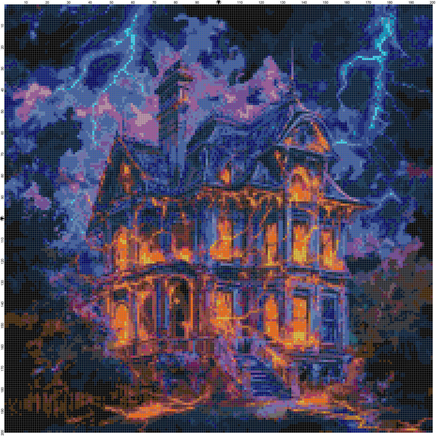 Magic Halloween: Cross Stitch Printable Patterns
