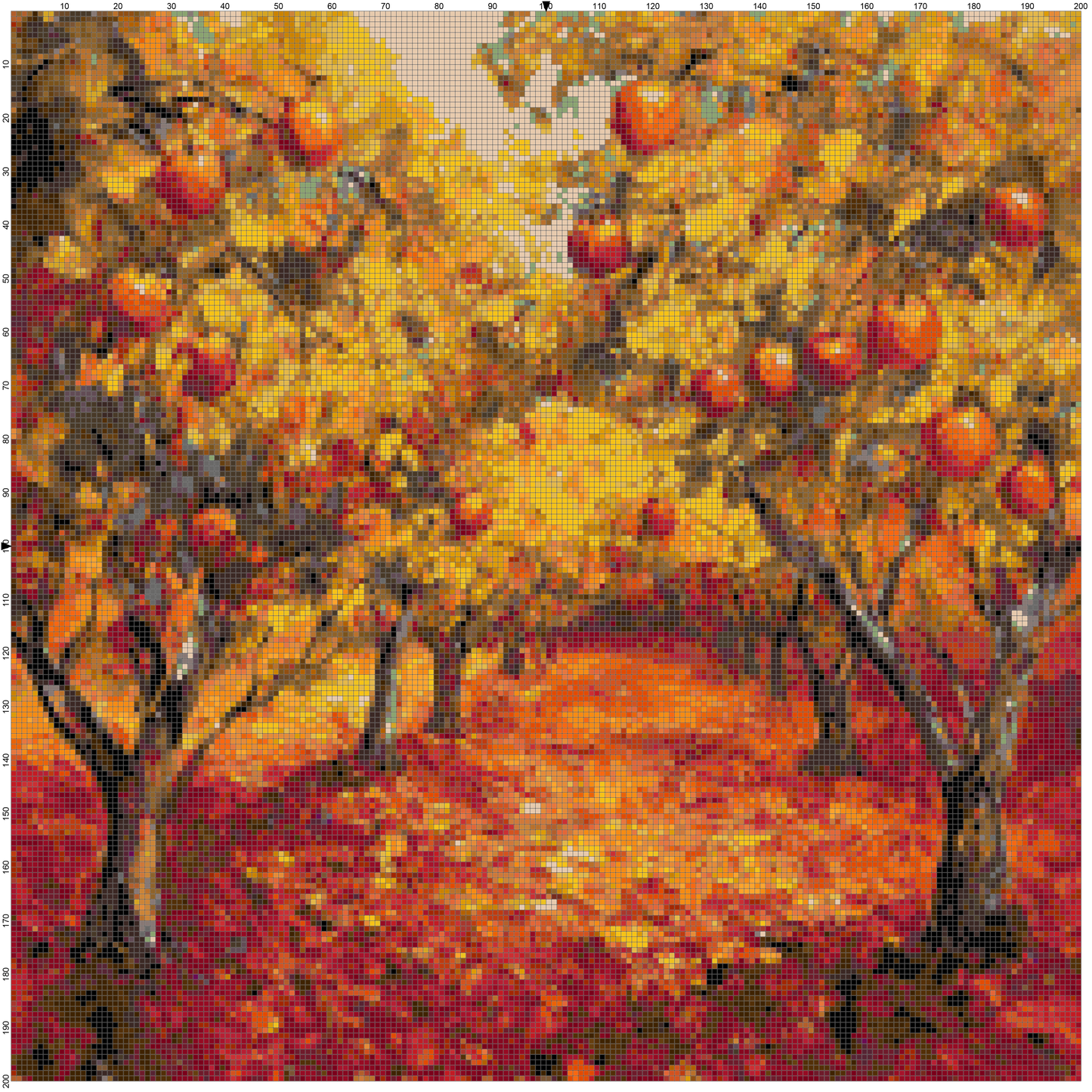 Post-Impressionist Landscapes: Cross Stitch Patterns - Book 12