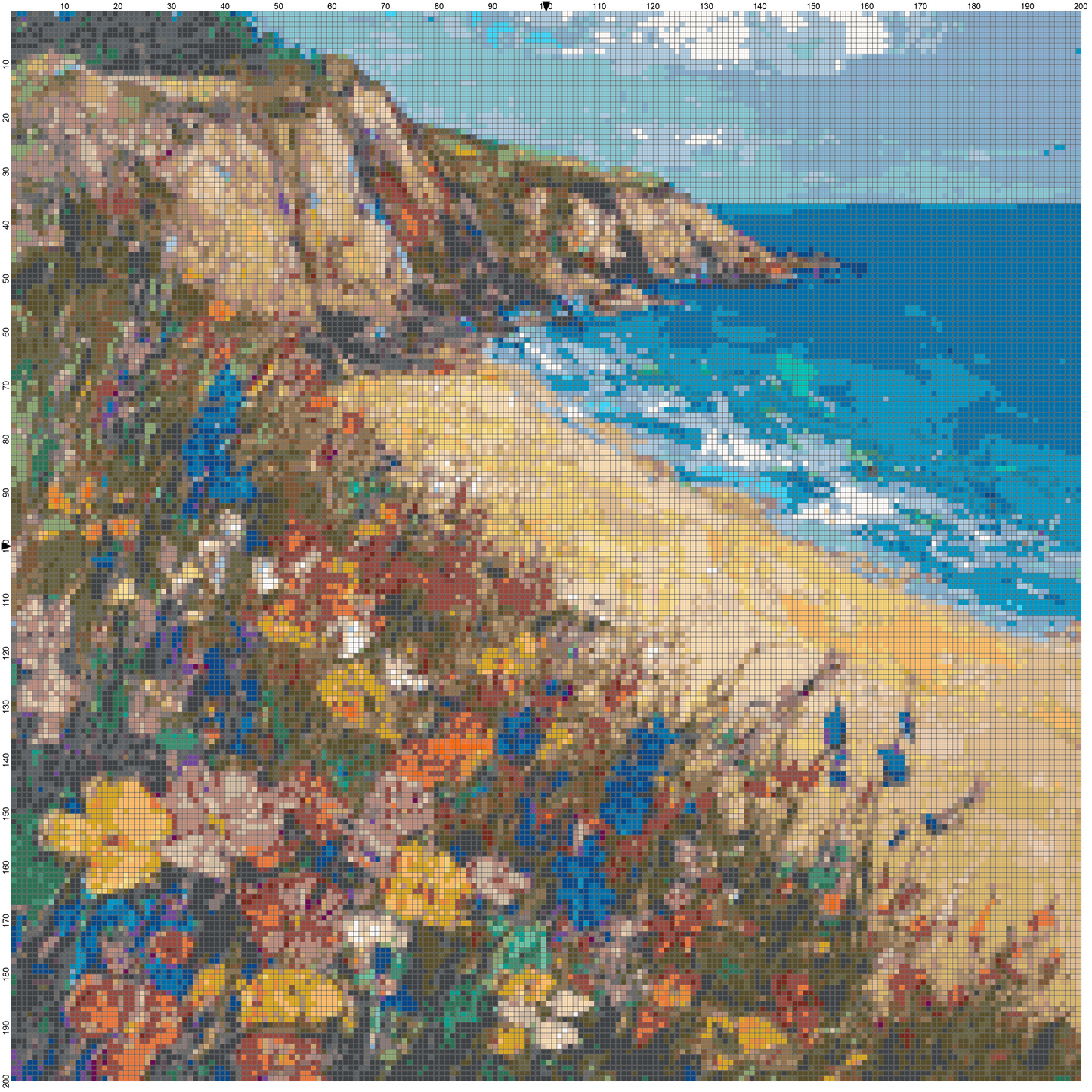 Post-Impressionist Landscapes: Cross Stitch Patterns - Book 20