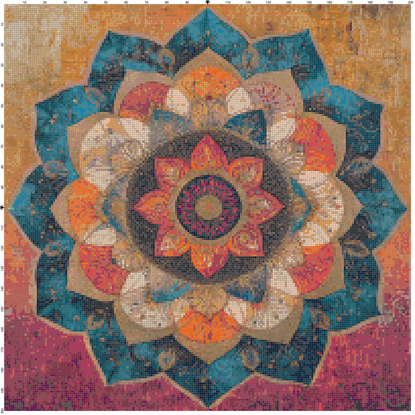 Color Vortex: Mandala Cross Stitch Patterns - Book 2