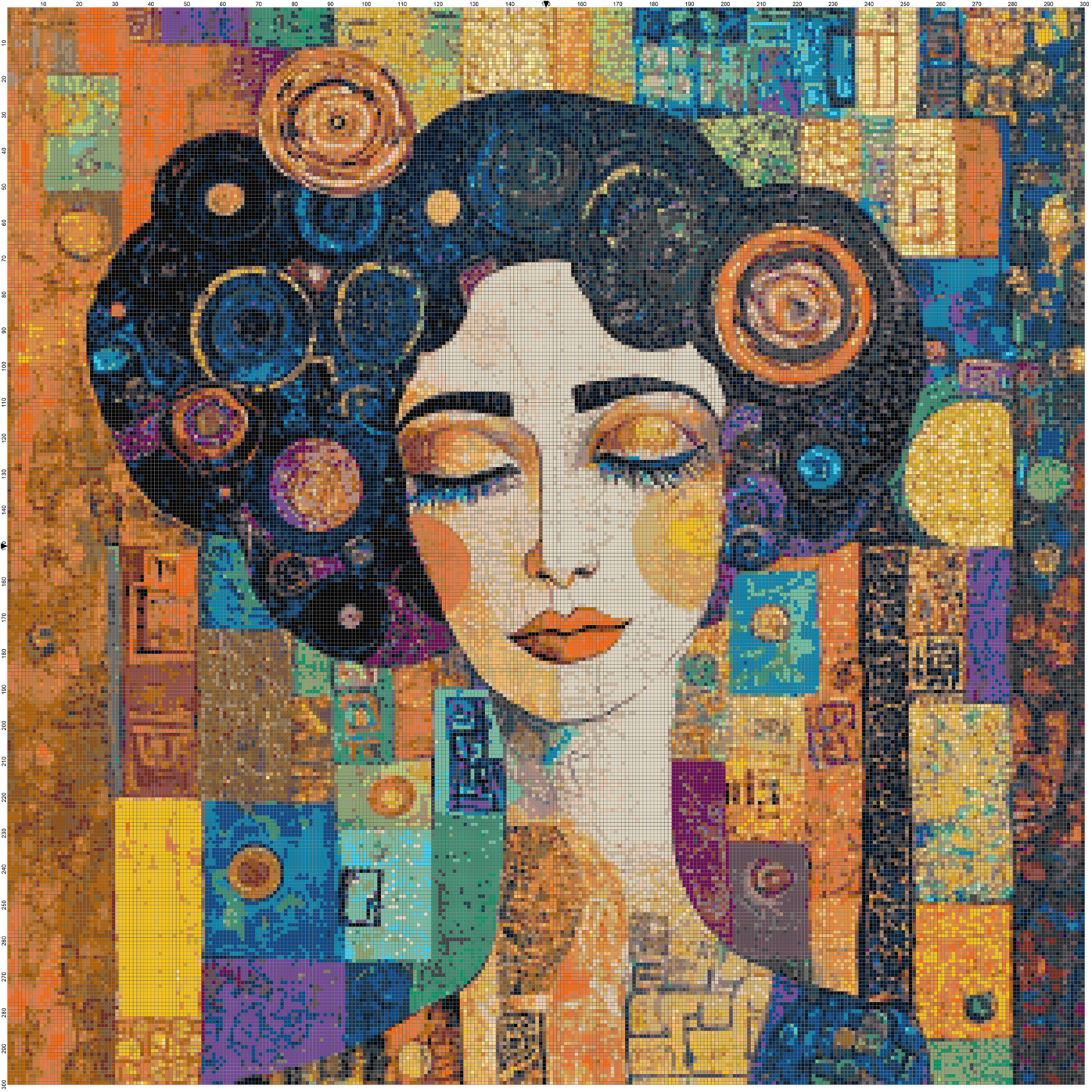 Color Ecstasy: Portrait Cross Stitch Patterns - Book 2