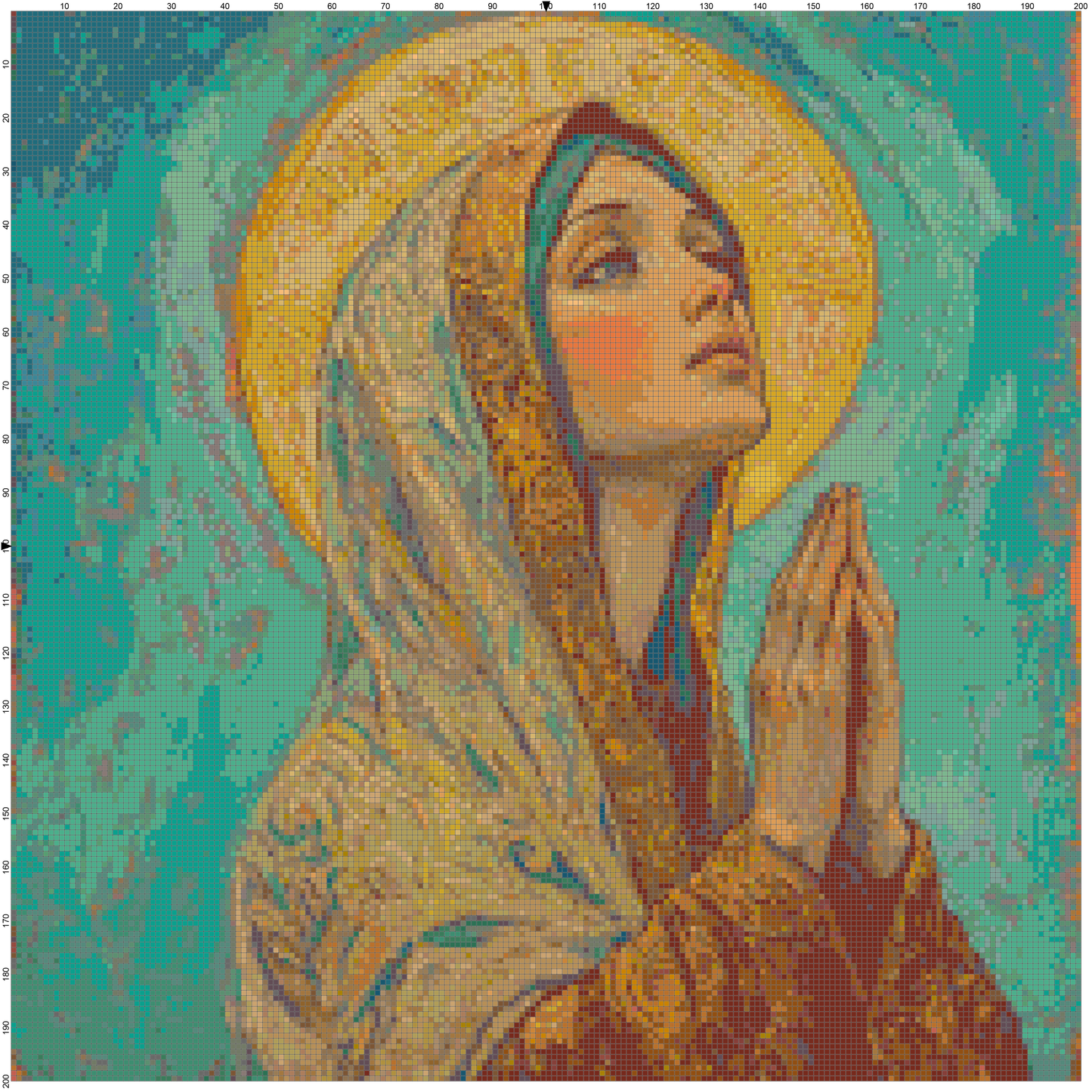 Graceful Light: Virgin Mary Cross Stitch Patterns - Book 2