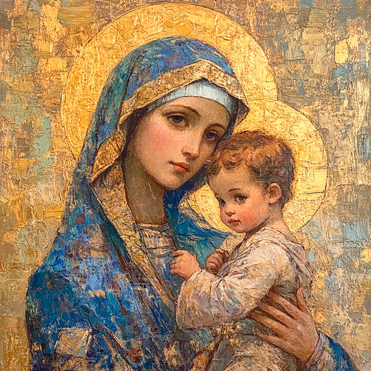 Graceful Light: Virgin Mary bringing spiritual comfort to your home: Digital artwork - Image 7