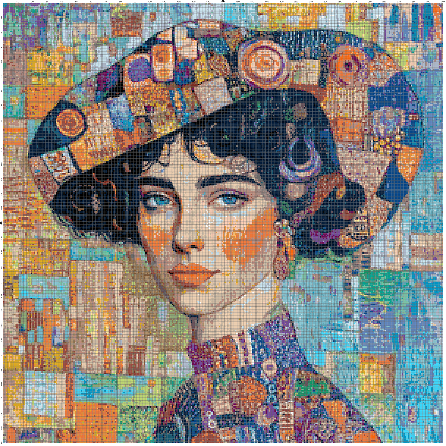 Color Ecstasy: Portrait Cross Stitch Patterns - Book 3