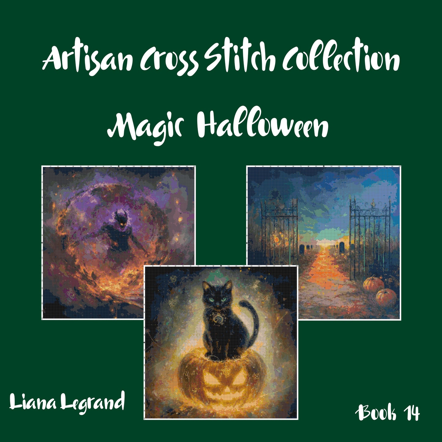 Magic Halloween: Cross Stitch Printable Patterns