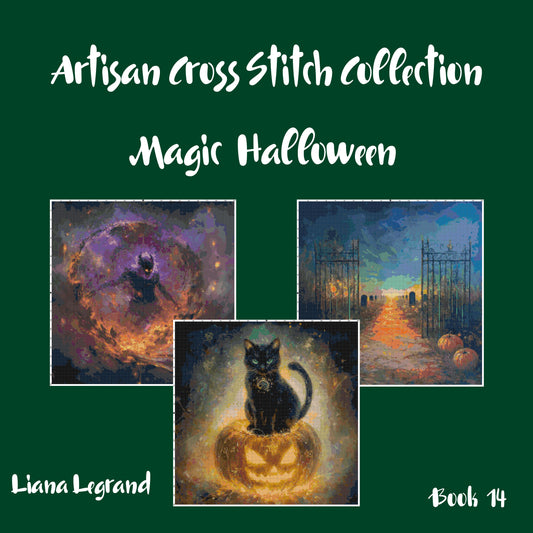 Magic Halloween: Cross Stitch Printable Patterns