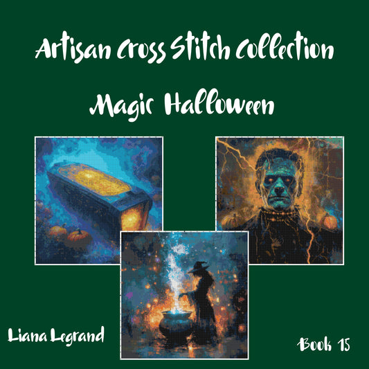 Magic Halloween: Cross Stitch Patterns - Book 15
