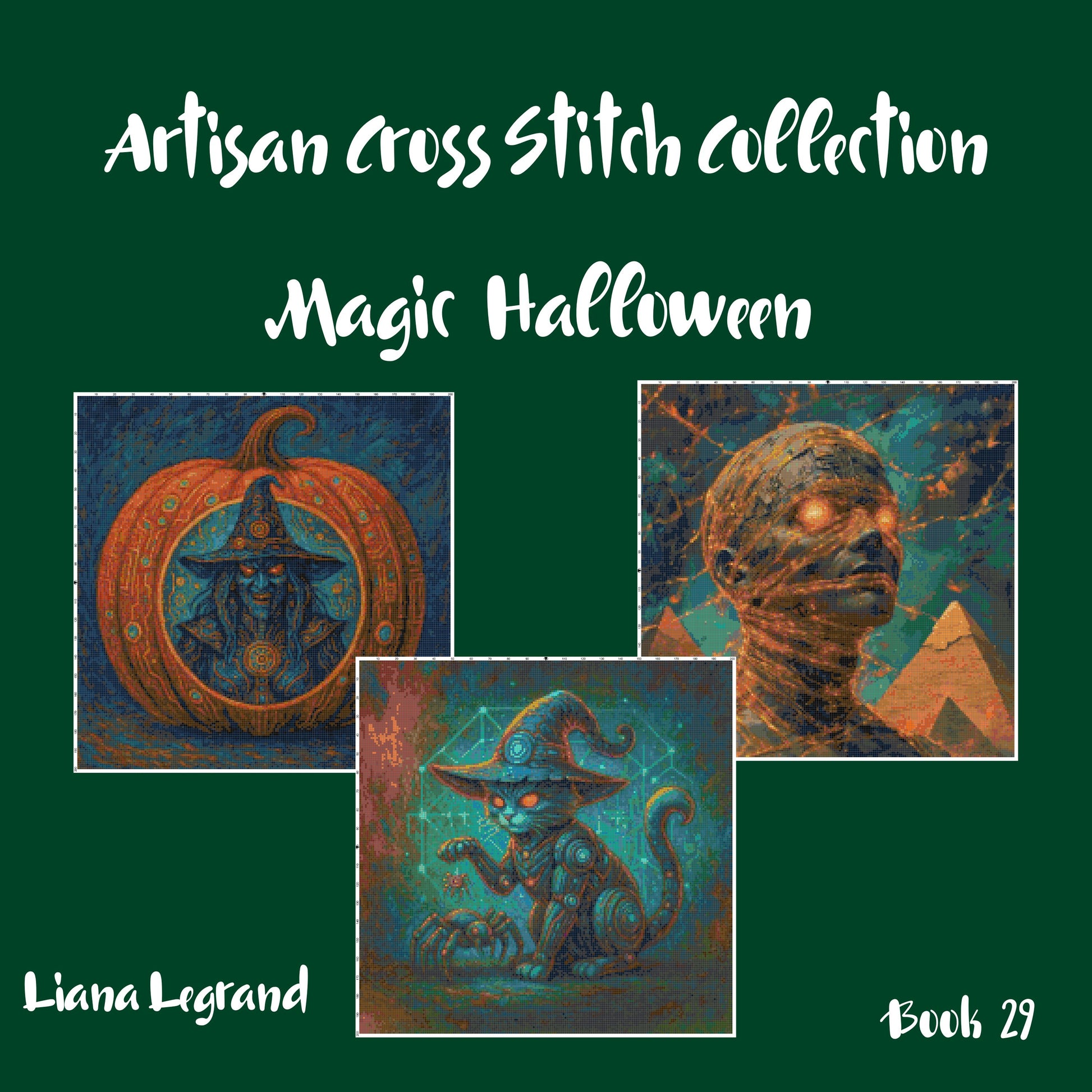 Magic Halloween: Cross Stitch Printable Patterns