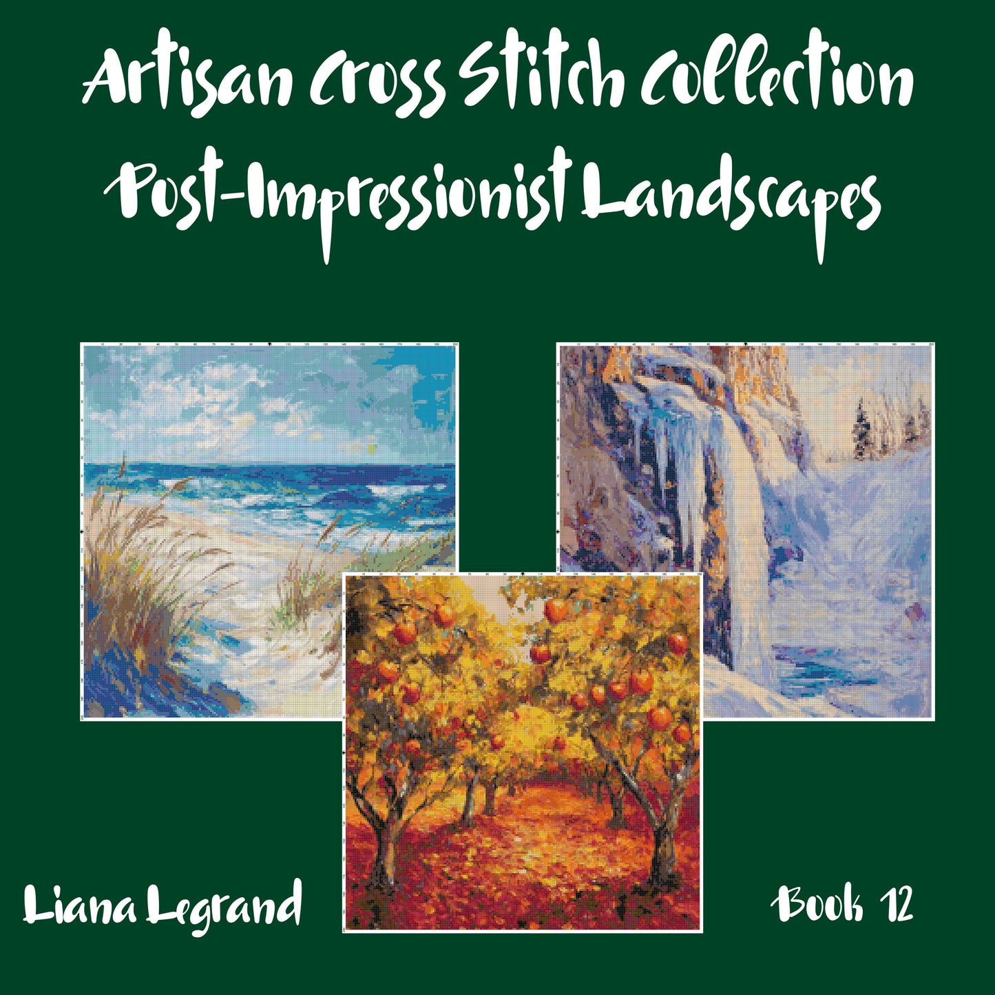 Post-Impressionist Landscapes: Cross Stitch Patterns - Book 12