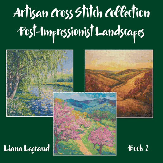 Post-Impressionist Landscapes: Cross Stitch Patterns - Book 2