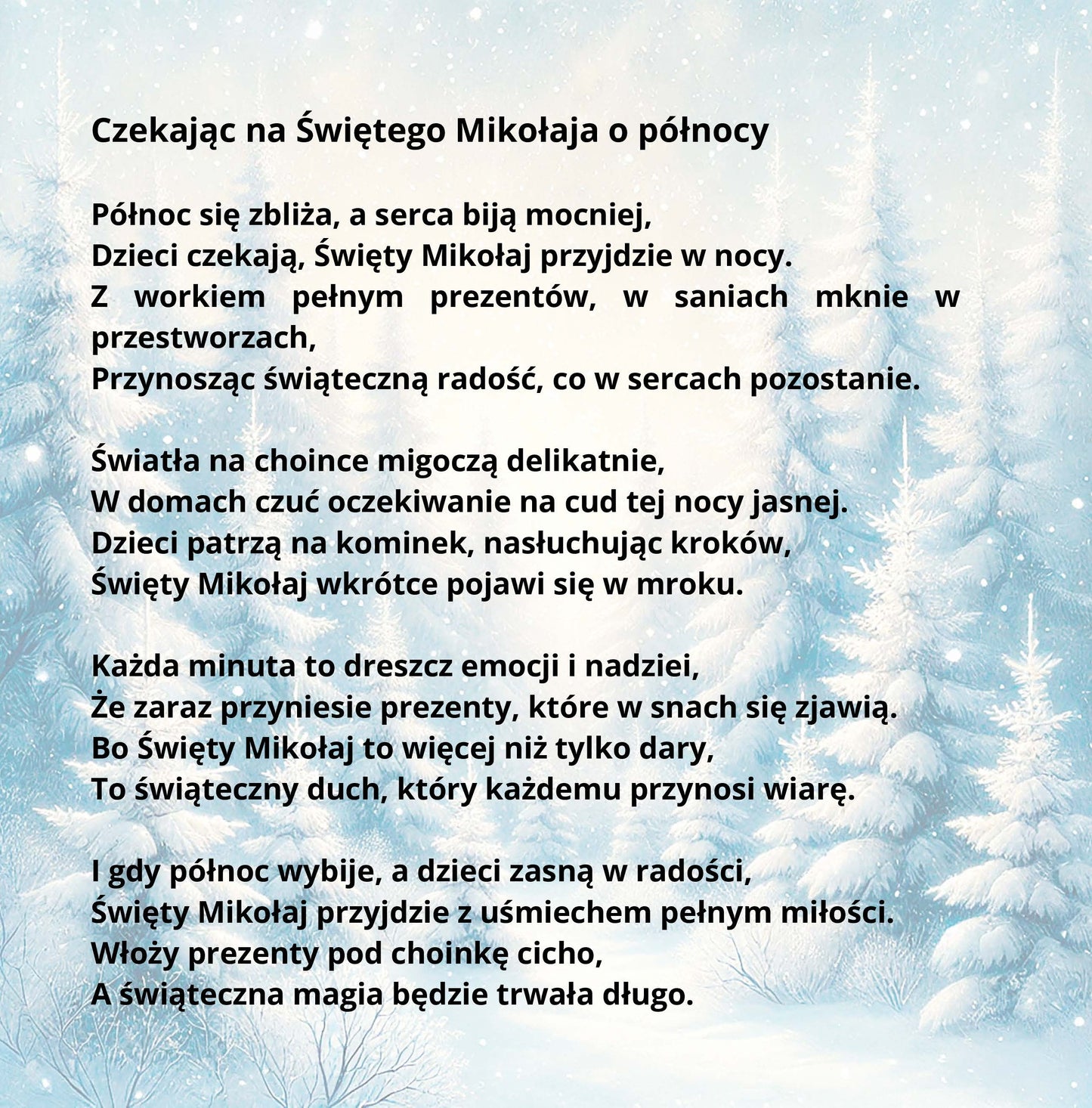 Winter Magic: Christmas & New Year Poetry Collection - Polish edition