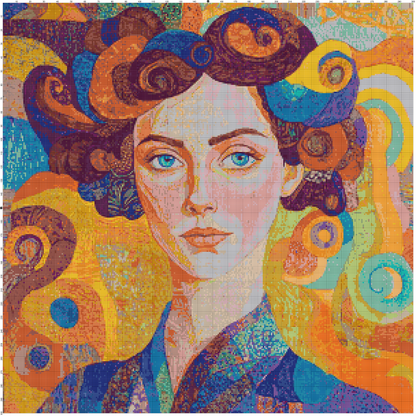 Color Ecstasy: Portrait Cross Stitch Patterns - Book 3