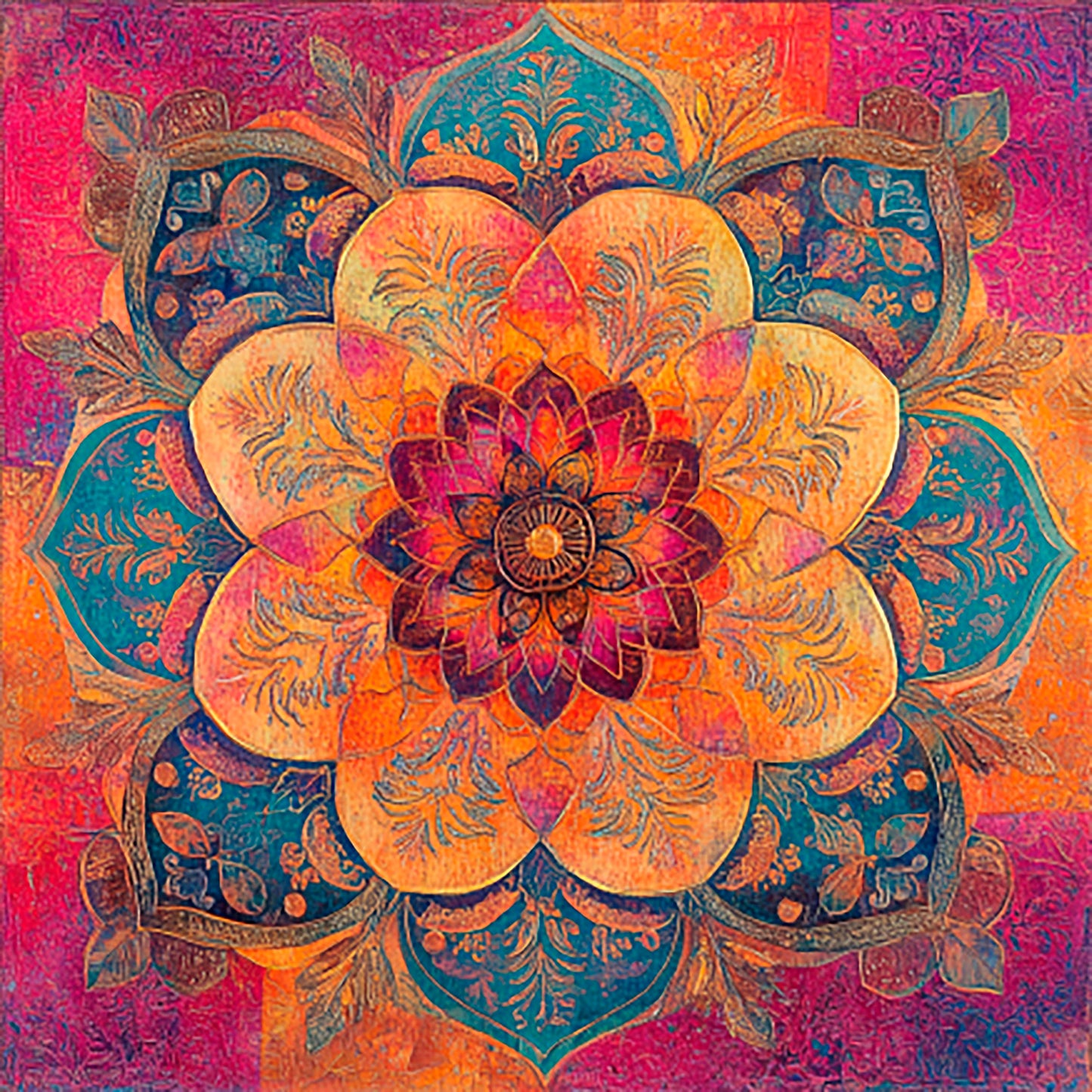Color vortex: mandalas for meditation and relaxation - Digital Artwork 11