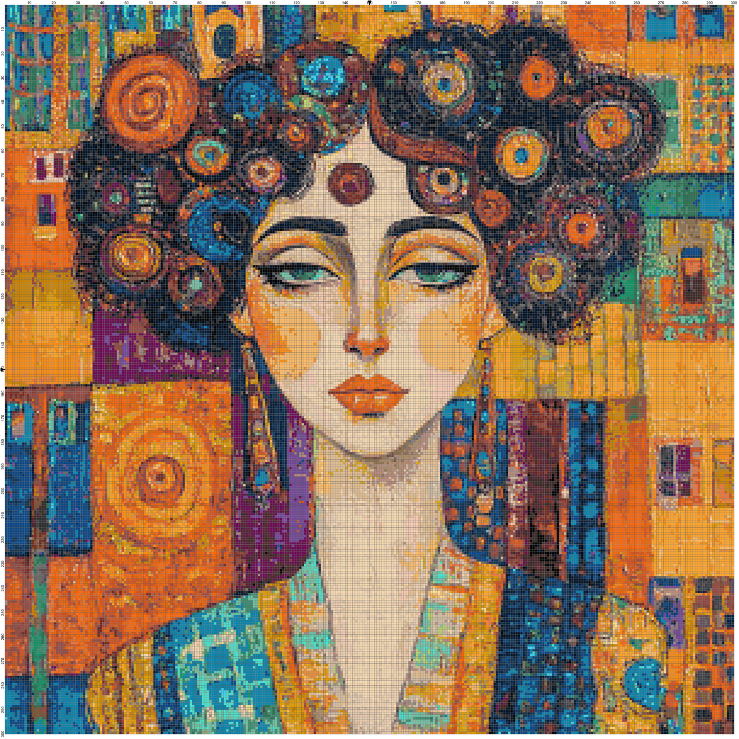 Color Ecstasy: Portrait Cross Stitch Patterns - Book 7