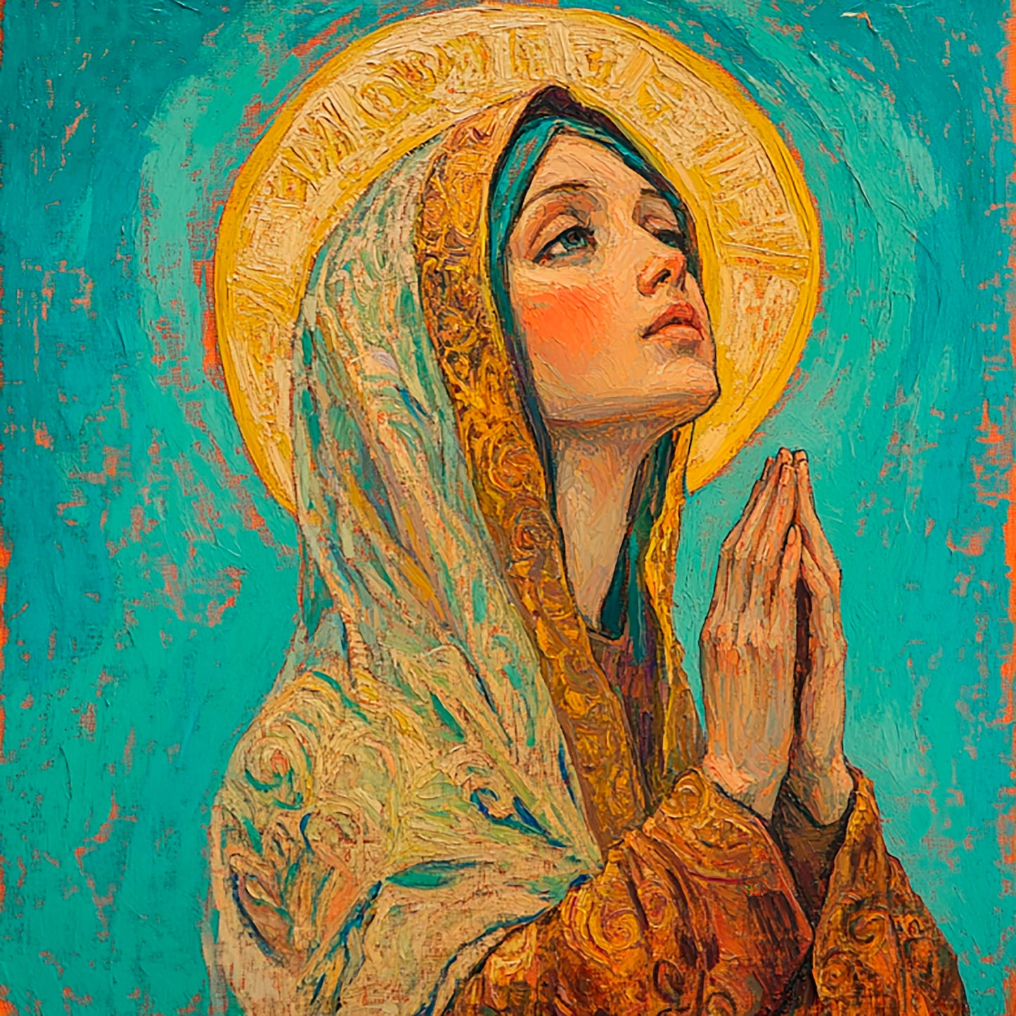 Graceful Light: Virgin Mary bringing spiritual comfort to your home: Digital artwork - Image 12
