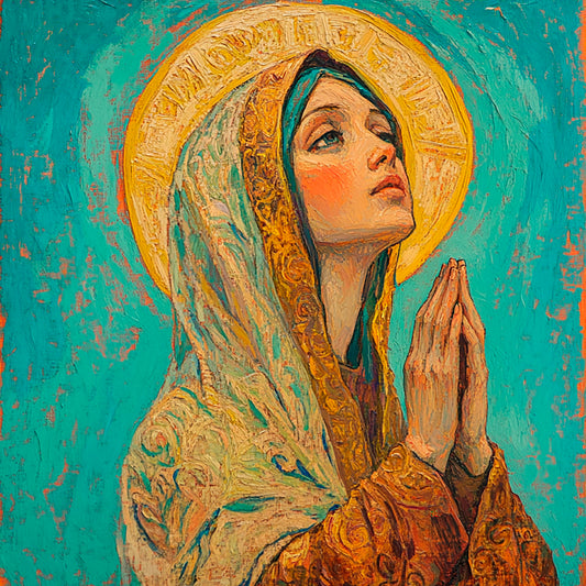 Graceful Light: Virgin Mary bringing spiritual comfort to your home: Digital artwork - Image 12