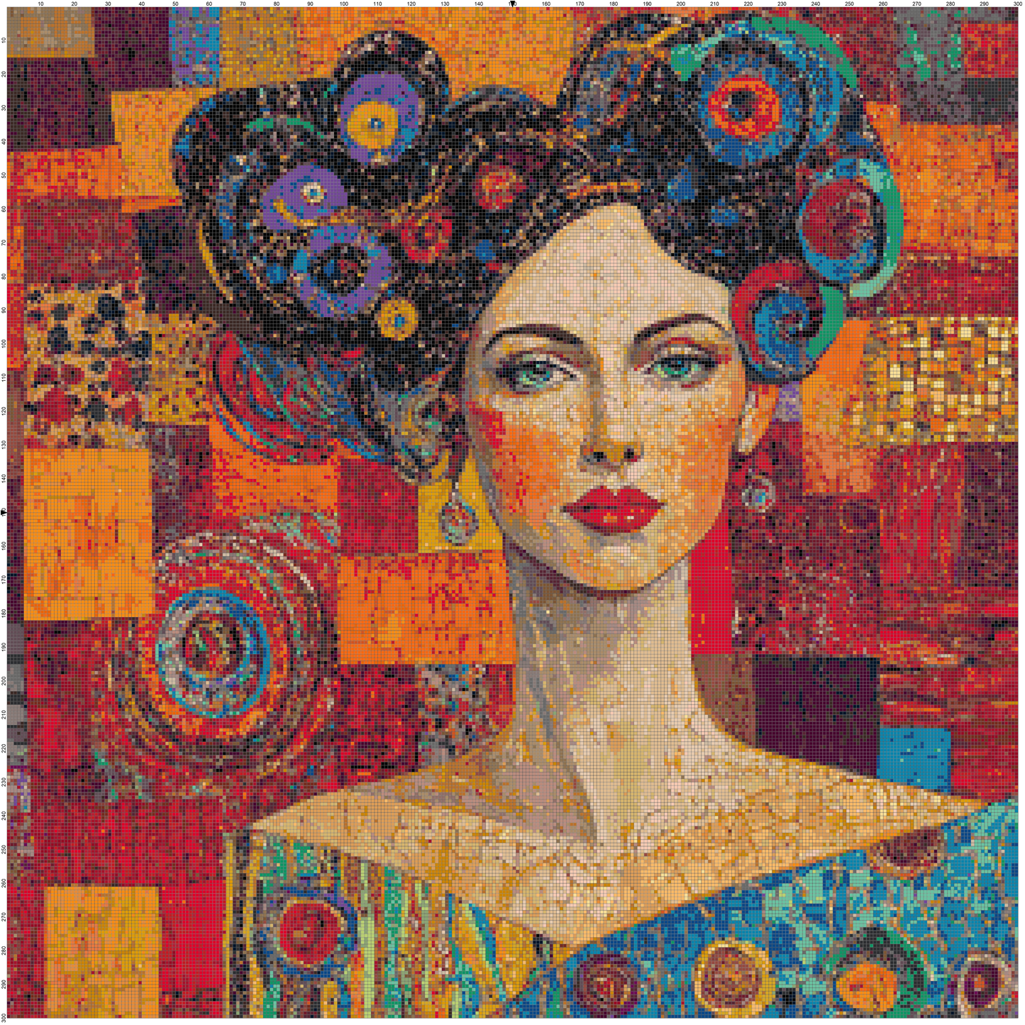 Color Ecstasy: Portrait Cross Stitch Patterns - Book 5