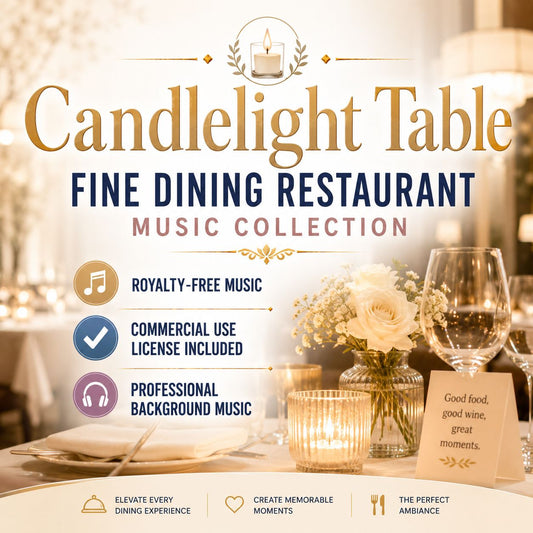Candlelight Table - Fine Dining Restaurant Music Collection | Royalty-Free | Commercial License Included