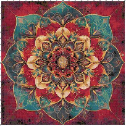 Color Vortex: Mandala Cross Stitch Patterns - Book 1