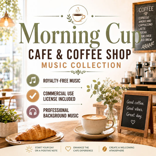 Morning Cup - Cafe & Coffee Shop Music Collection | Royalty-Free | Commercial License Included