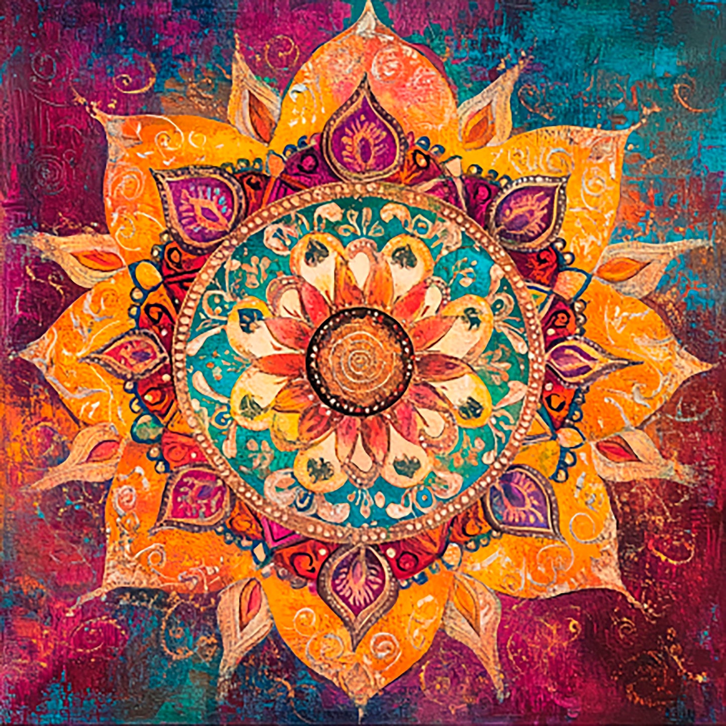 Color vortex: mandalas for meditation and relaxation - Digital Artwork 15